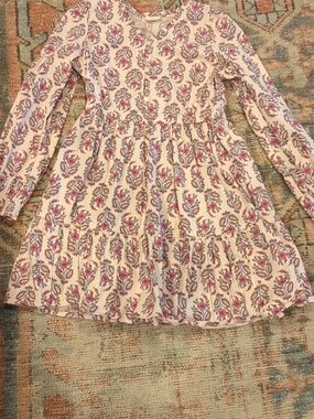 Crewcuts Light Pink Dress with Pink Floral Print